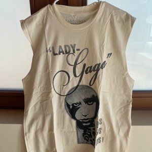 Lady Gaga Official Merch, Keyhole Boys Muscle Tank, Size L, NWT